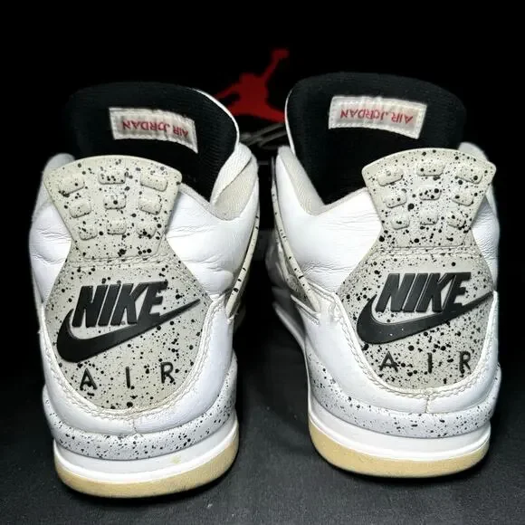 Size 8.5 - Nike Air Jordan 4 Retro OG White Cement 2016 Men's Shoes - Picture 5 of 9